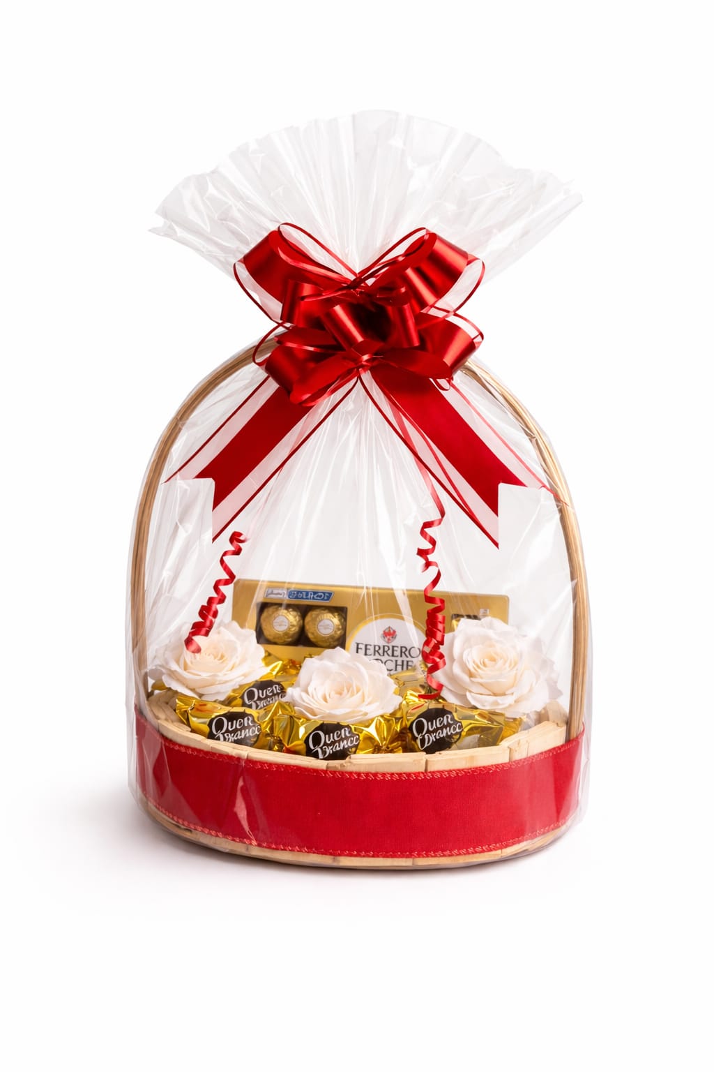 Cesta Coração com Chocolates